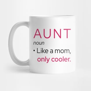 Aunt: Like A Mom, Only Cooler Mug